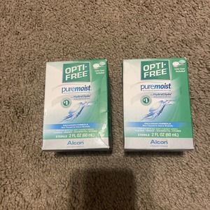 OPTI-FREE Puremoist Multipurpose Disinfecting Solution 2OZ Lot of 2‎ New